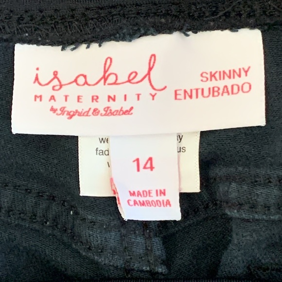ISABEL MATERNITY BLACK JEANS SKINNY BLACK - Picture 4 of 9